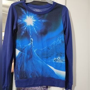 Frozen Elsa long sleeve shirt from Hot Topic size small